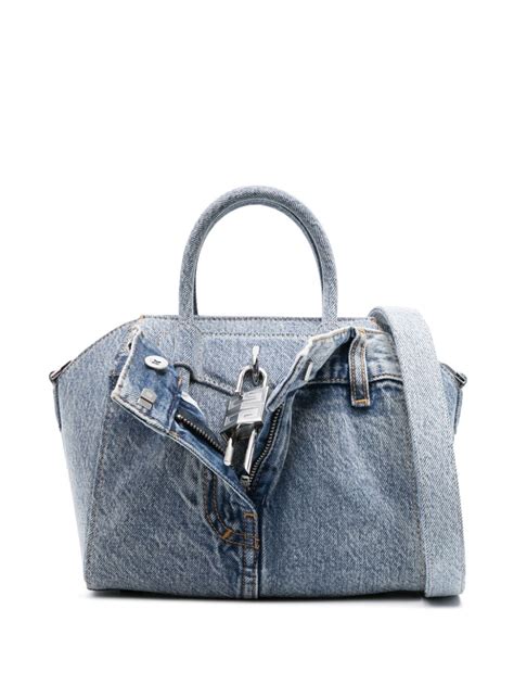 mini givenchy antigona|mini antigona lock denim tote bag.